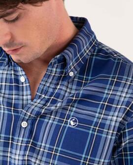 CAMISA TARTAN ICÓNICA AZUL MARINO