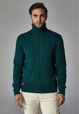 JERSEY CUELLO CISNE SLIM FIT VERDE