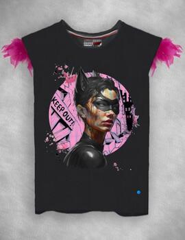 CAMISETA DE MUJER KEEP NEGRA