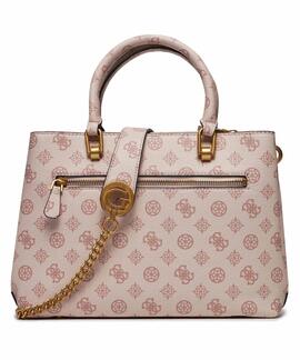 BOLSO DE MANO MASIE ROSA NUDE CON LOTIPOS 4G Y PEONIA