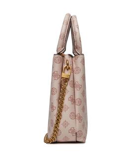 BOLSO DE MANO MASIE ROSA NUDE CON LOTIPOS 4G Y PEONIA