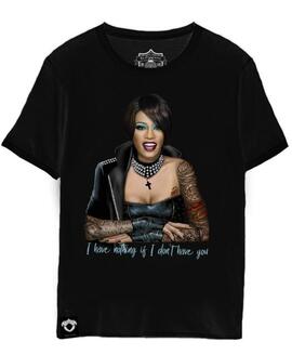 CAMISETA WHITNEY HOUSTON NEGRA