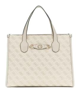 BOLSO DE MANO IZZY LOGOTIPO 4G BEIGE Y DORADO