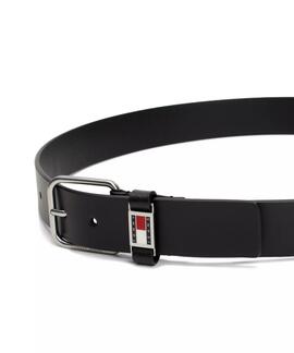 CINTURÓN DE PIEL SCANTON 3.5 CM NEGRO