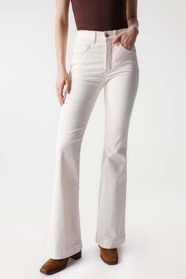 PANTALÓN VAQUERO FAITH FLARE PUSH IN EN DENIM BLANCO