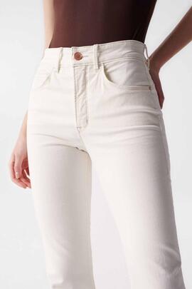 PANTALÓN VAQUERO FAITH FLARE PUSH IN EN DENIM BLANCO