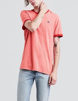 SS BERNAL RINGER TEE SUNSET RED