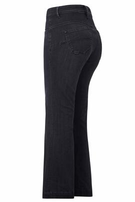 PANTALÓN VAQUERO FAITH FLARE PUSH IN EN DENIM NEGRO DEGRADÉ