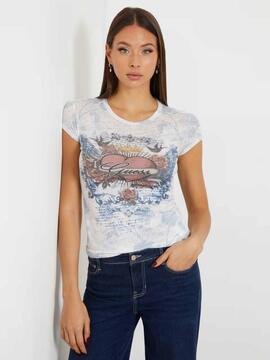 CAMISETA HEART WINGS SLIM FIT CON ESTAMPADO INTEGRAL