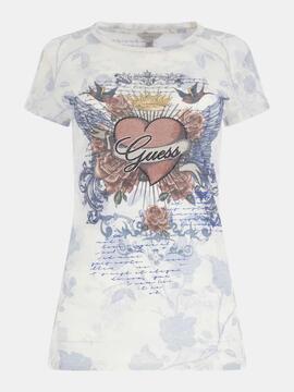 CAMISETA HEART WINGS SLIM FIT CON ESTAMPADO INTEGRAL