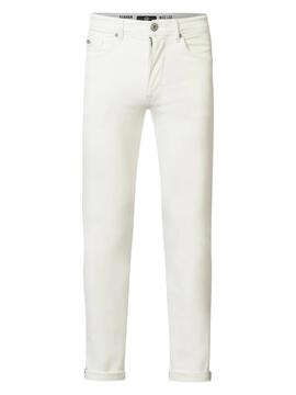 PANTALÓN VAQUERO SEAHAM SLIM FIT BLANCO