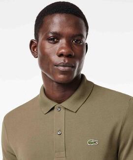 POLO LACOSTE SLIM FIT 316 VERDE CAQUI