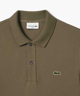 POLO LACOSTE SLIM FIT 316 VERDE CAQUI