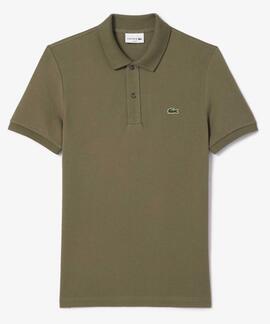 POLO LACOSTE SLIM FIT 316 VERDE CAQUI