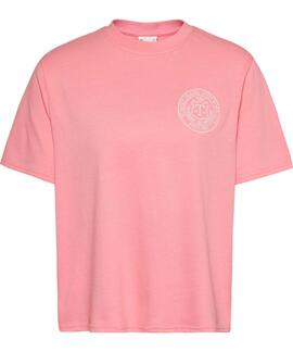 CAMISETA PREP LUXE RELAXED FIT ROSA