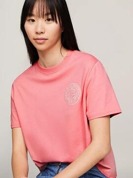 CAMISETA PREP LUXE RELAXED FIT ROSA