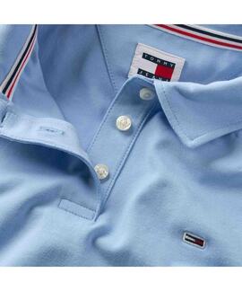 POLO ESSENTIAL SLIM FIT CELESTE