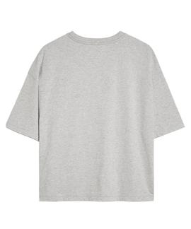 TJW BOX LOGO TEE CROPPED FIT LT GREY HTR