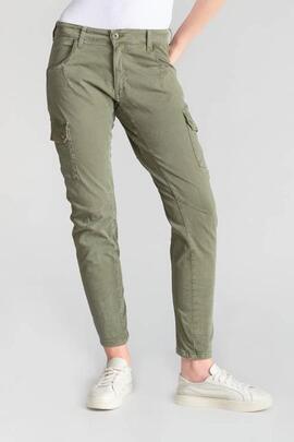 PANTALÓN BOLSO CARGO 7/8 MID RISE SLIM RIVERA VERDE CAQUI