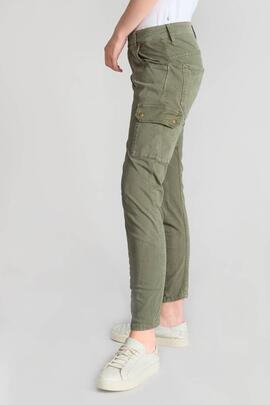 PANTALÓN BOLSO CARGO 7/8 MID RISE SLIM RIVERA VERDE CAQUI