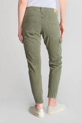 PANTALÓN BOLSO CARGO 7/8 MID RISE SLIM RIVERA VERDE CAQUI