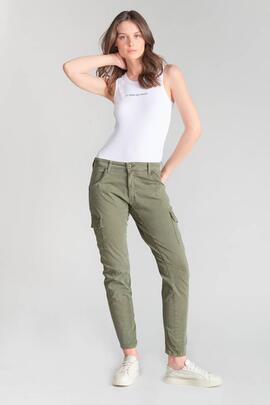 PANTALÓN BOLSO CARGO 7/8 MID RISE SLIM RIVERA VERDE CAQUI