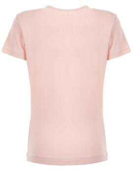 CAMISETA SATIN TRIANGLE REGULAR FIT ROSA