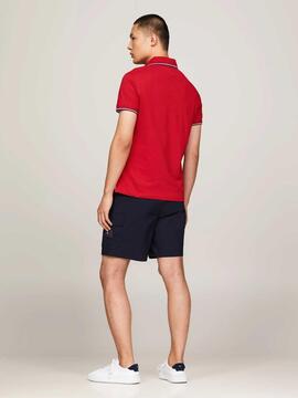 POLO 1985 RWB TIPPED SLIM FIT ROJO