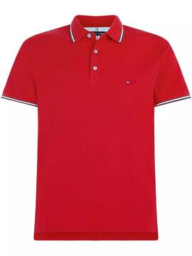 POLO 1985 RWB TIPPED SLIM FIT ROJO