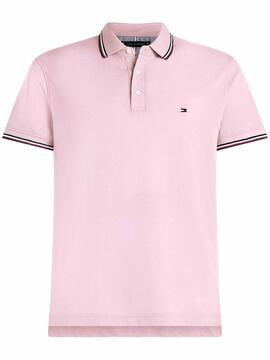 POLO 1985 RWB TIPPED SLIM FIT ROSA