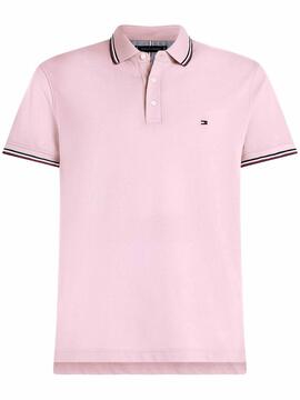 POLO 1985 RWB TIPPED SLIM FIT ROSA