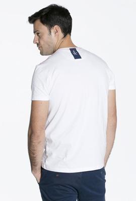 CAMISETA H BOLSILLO LISO BLANCA