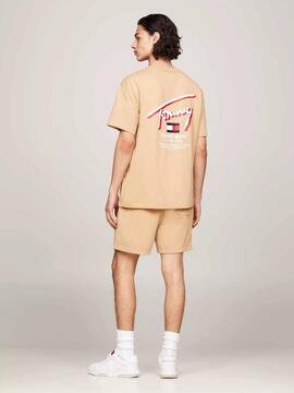 CAMISETA 3D STREET SIGNATURE REGULAR FIT BEIGE