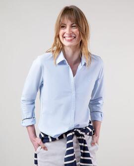 CAMISA OXFORD CELESTE