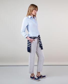 CAMISA OXFORD CELESTE