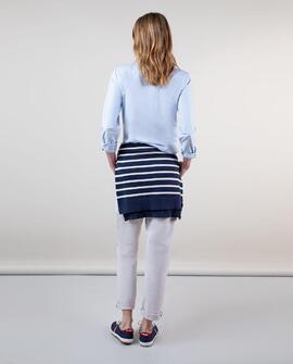 CAMISA OXFORD CELESTE