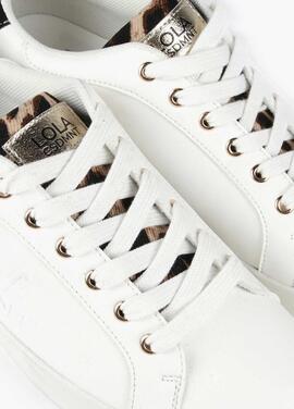 SNEAKERS SUELA DEPORTIVA BLANCOS CON ANIMAL PRINT