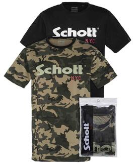 PACK 2 CAMISETAS CON LOGO CAMO / BLACK