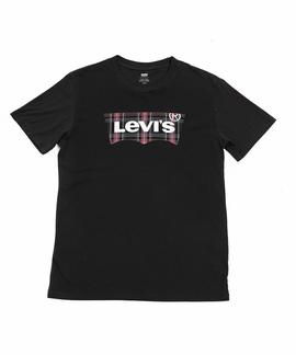 HOUSEMARK GRAPHIC TEE HM PLAID FILL D0 BLACK