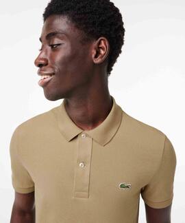 POLO LACOSTE SLIM FIT CB8 BEIGE