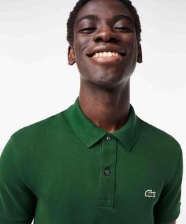 POLO LACOSTE SLIM FIT 132 VERDE