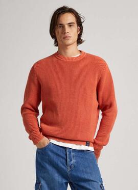 JERSEY DE PUNTO MAXWELL REGULAR FIT NARANJA