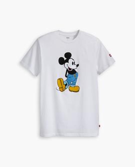 GRAPHIC SETIN NECK 2 MICKEY FRONT BACK WHITE