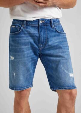 BERMUDA VAQUERA TAPER SHORT RH7 WISER WASH CON ROTOS