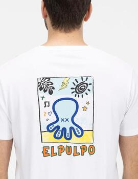 CAMISETA ESTAMPADO ARTISTICO BLANCA