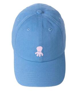 GORRA LAVADA ELPULPO LOGO BÁSICO CELESTE