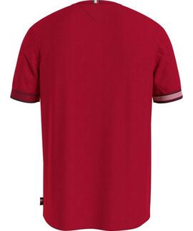 CAMISETA FLAG CUFF REGULAR FIT ROJA