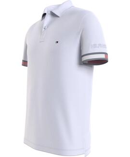 POLO FLAG CUFF SLIM FIT BLANCO