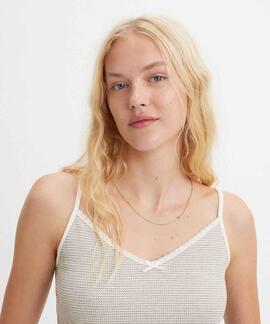 CAMISETA DE TIRANTES LEVI'S® WOMEN'S DRY GOODS WAFFLE BLANCA