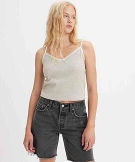 CAMISETA DE TIRANTES LEVI'S® WOMEN'S DRY GOODS WAFFLE BLANCA